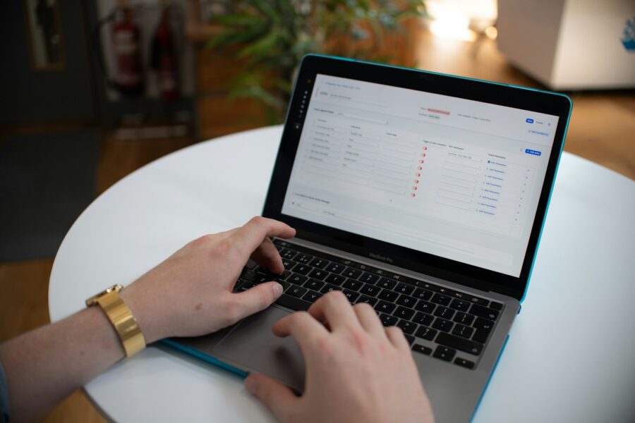 Office monitors workflow automation dashboard