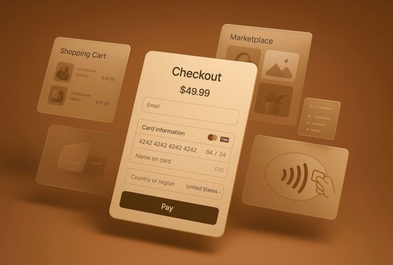 Ecommerce checkout screen credit card website theme editor