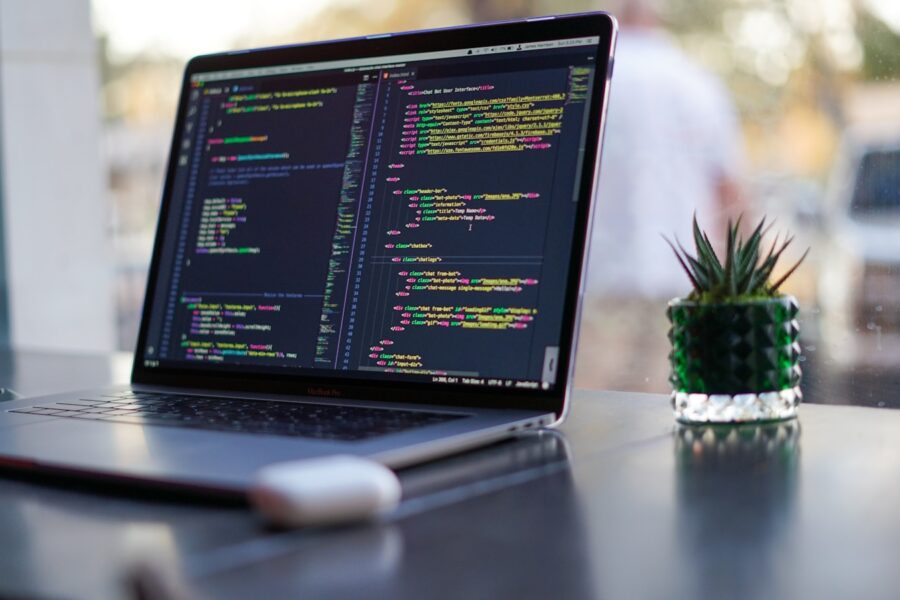 Developer laptop cloud ide office