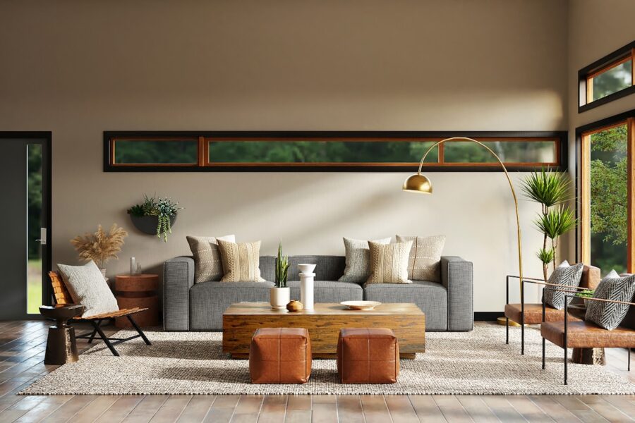 Smart home devices living room