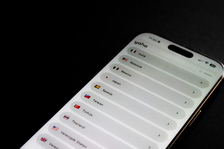 Mobile app permissions list screen