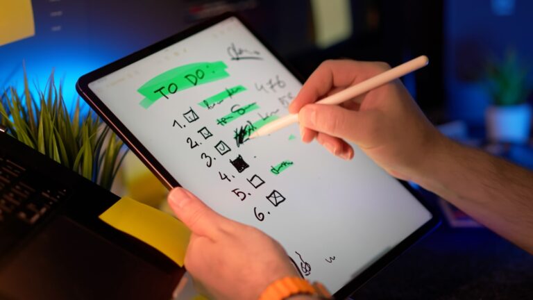 Stylus tablet handwritten notes