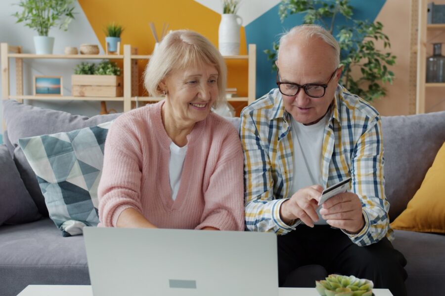Online shopping laptop credit card security