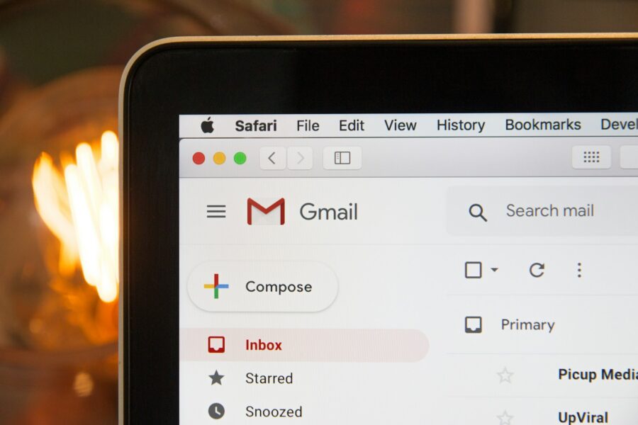 Email security notification laptop