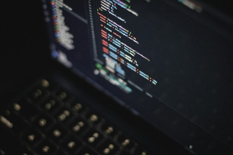 Closeup whatsapp web browser code laptop screen