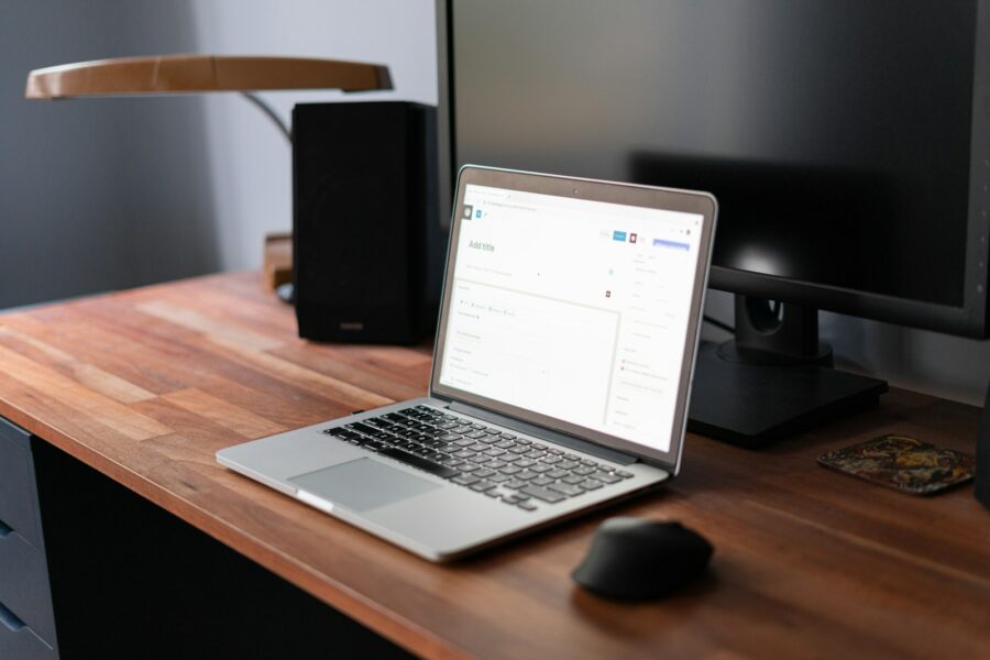 Laptop desk wordpress security dashboard