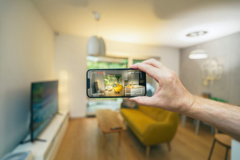 Augmented reality furniture living room phone