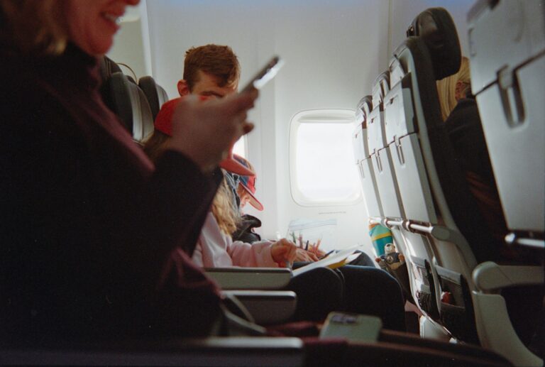 Offline map smartphone airplane seat