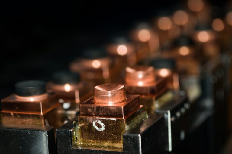 Solid state battery cell closeup