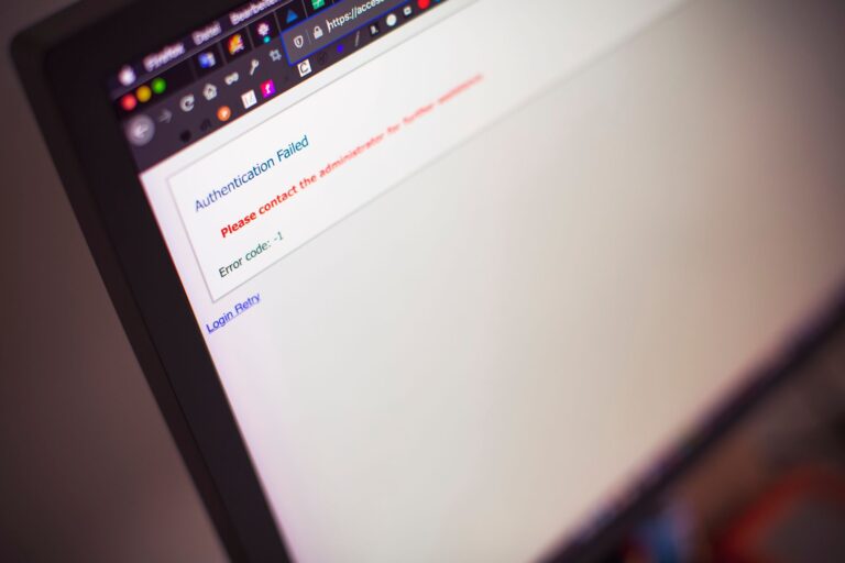 Laptop login screen