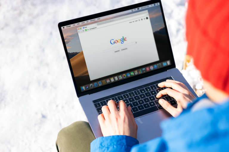 Person using web