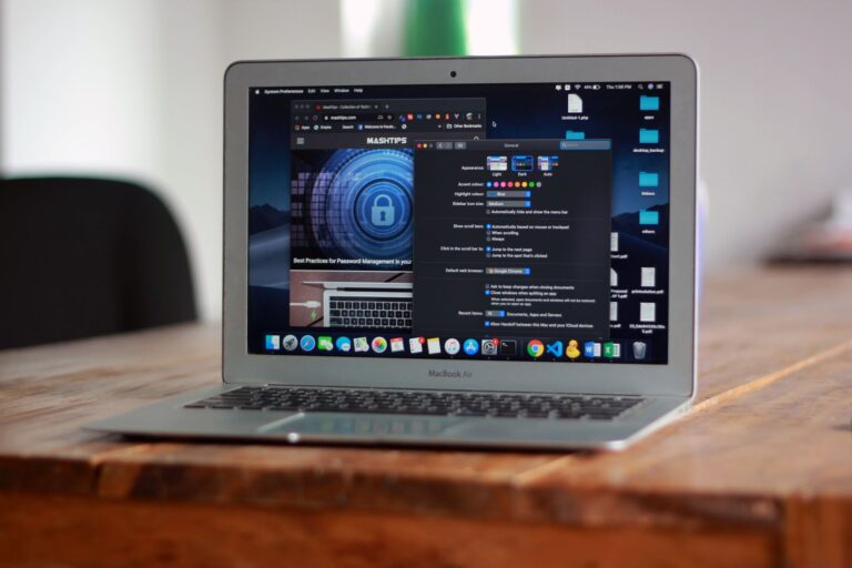 Laptop screen web