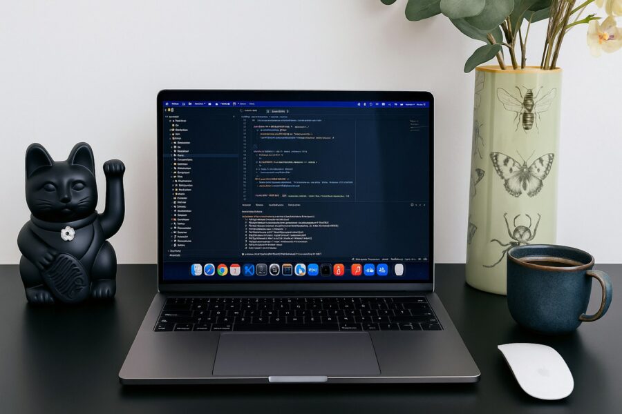 Programmer laptop code