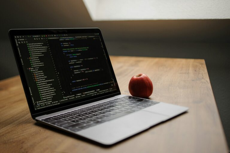 Programmer laptop code