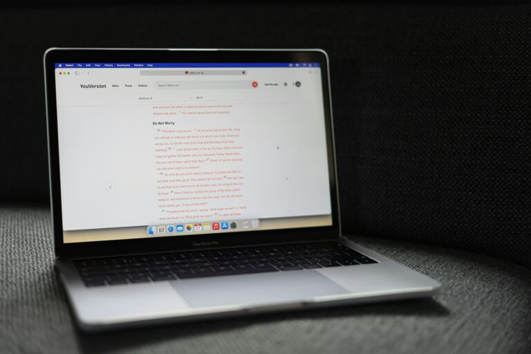 Laptop screen translation app foreign language text