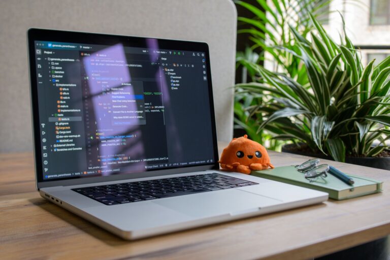Remote work laptop