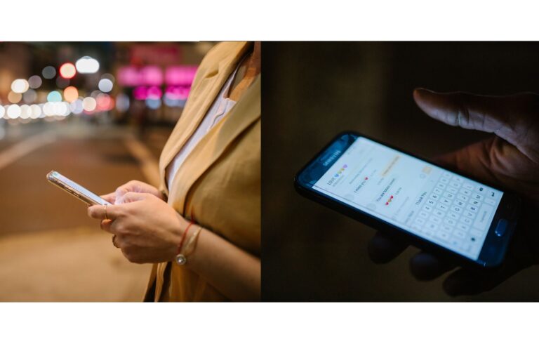Person using smartphone