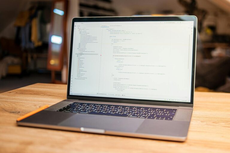 Laptop screen browser