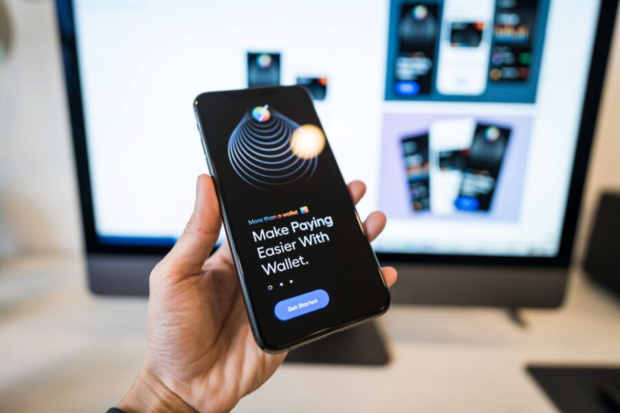 Smartphone hand digital