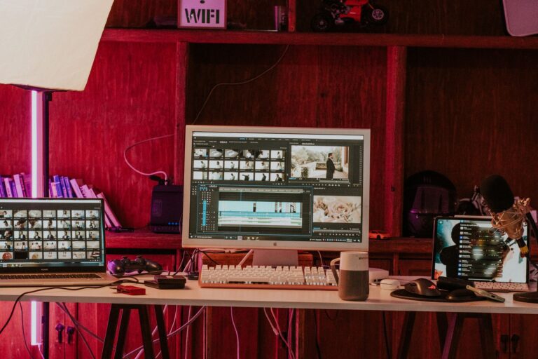 Video creator desk