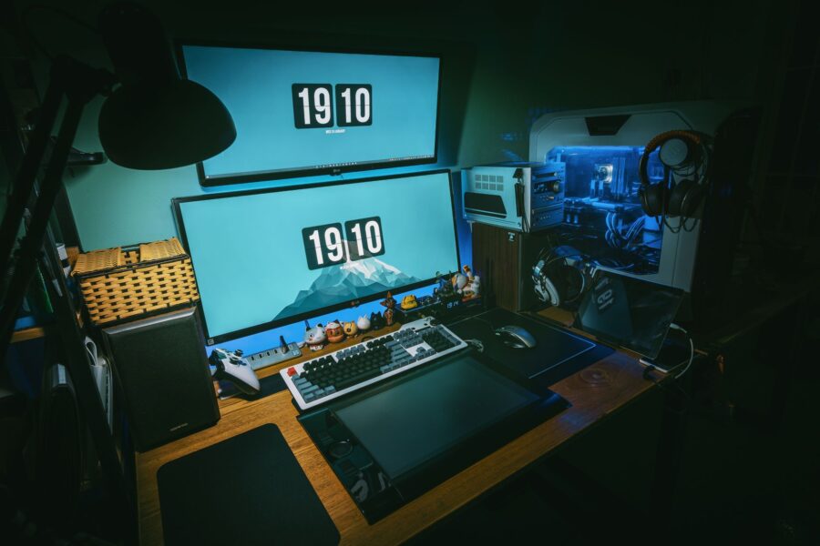 Steam gaming desk