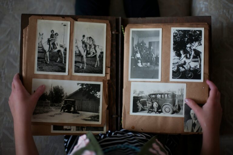 Cloud photo backup interface person organizing photo albums