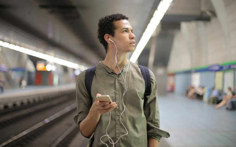 Person wearing wireless