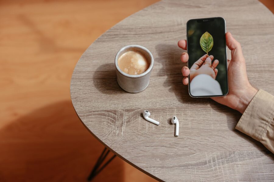 Wireless earbuds wooden