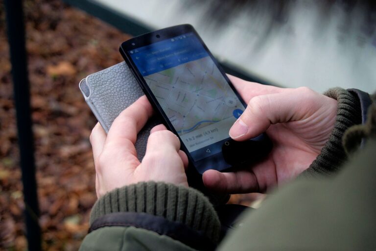 Smartphone map app