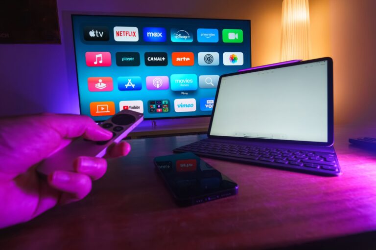 Person watching streaming