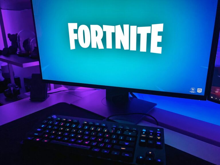 Gaming setup keyboard