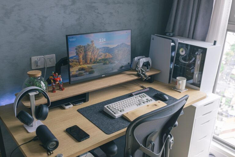 Gaming setup keyboard