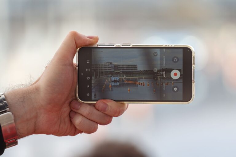 Smartphone recording video