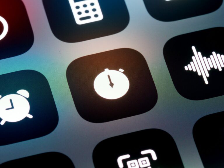 Smartphone settings screen