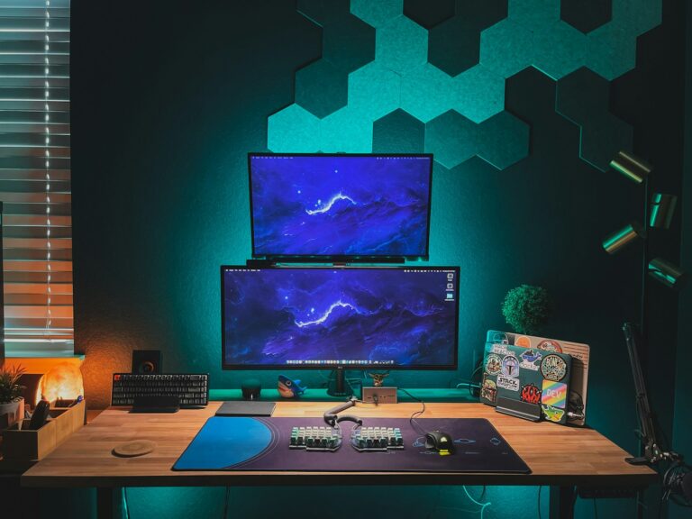 Ultrawide monitor desk