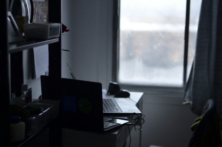 Remote worker laptop