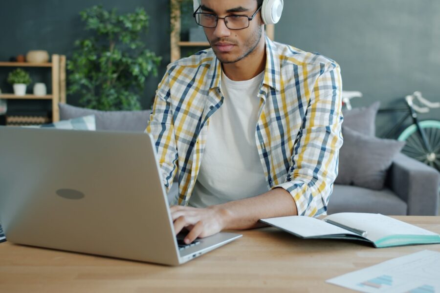 Student desk laptop