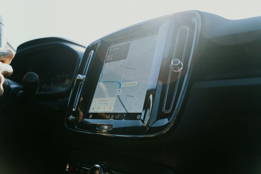 Modern car dashboard