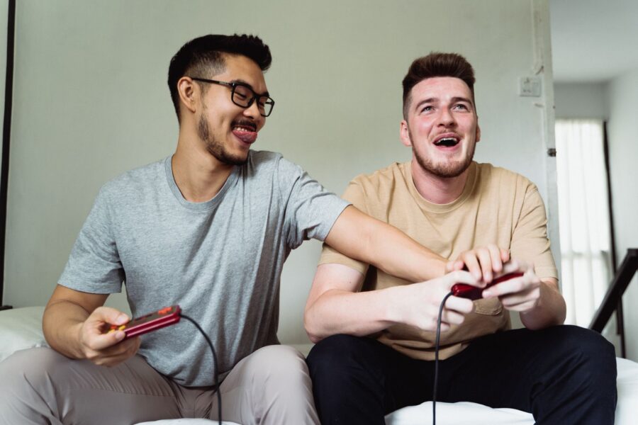 Friends playing co-op