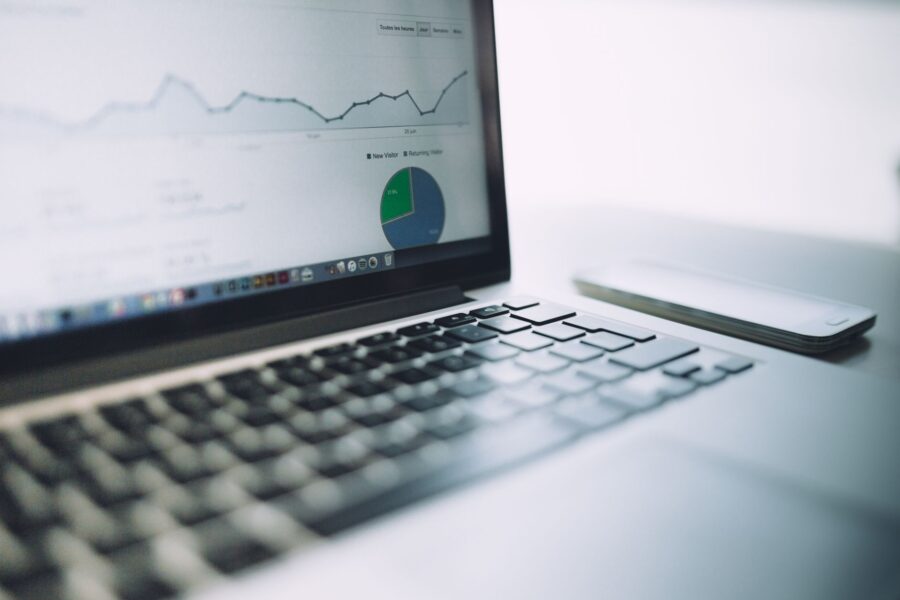 Analytics dashboard laptop
