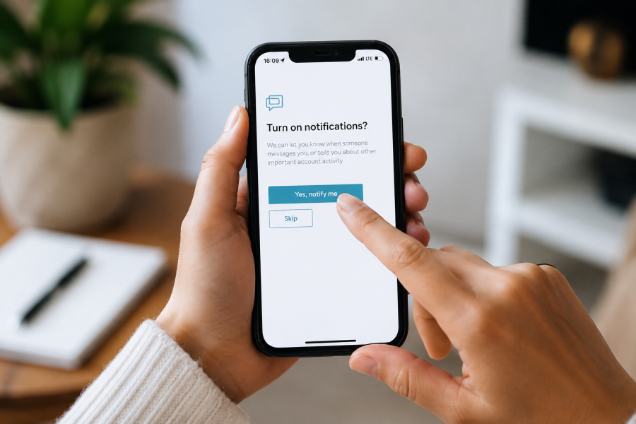 Notifications. Photo by Pexels