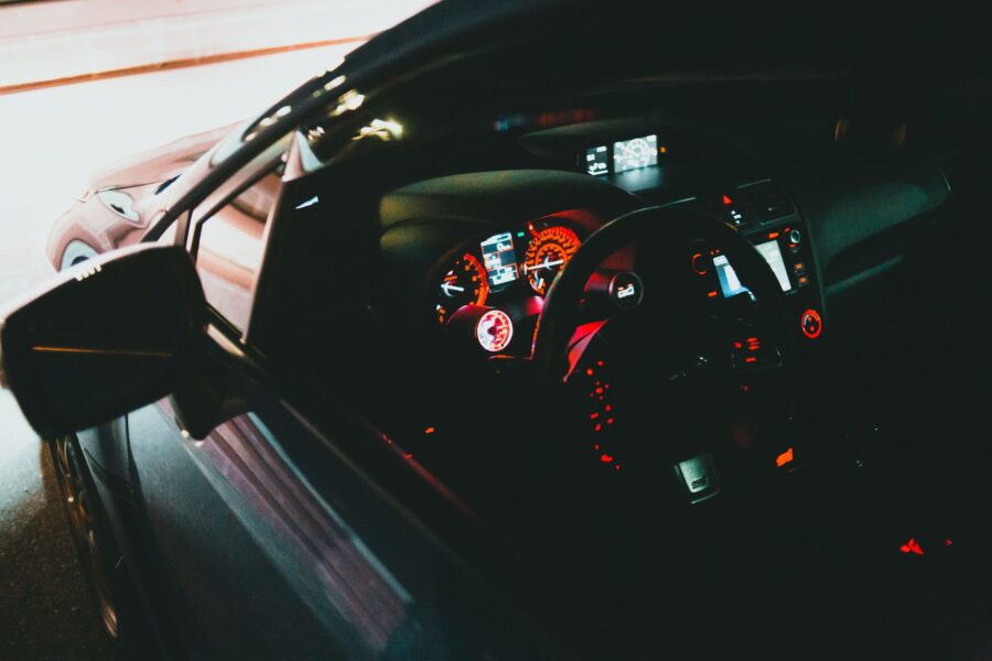 Modern car dashboard