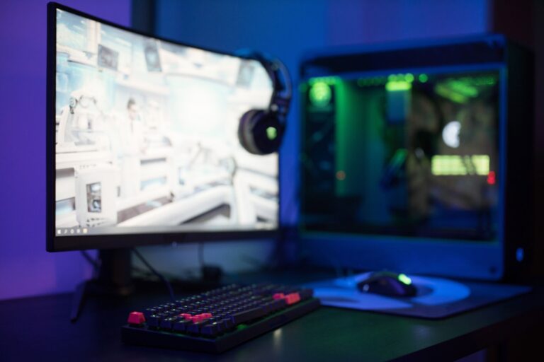 Gaming setup rgb