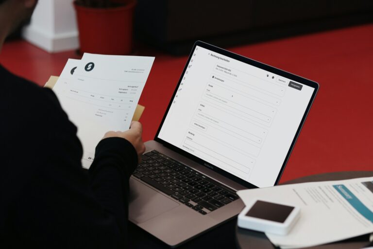 Invoice scanning laptop