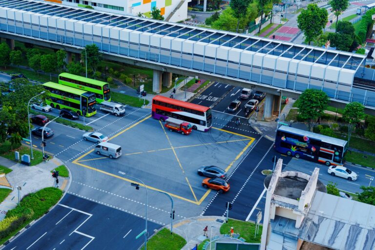 City traffic intersection
