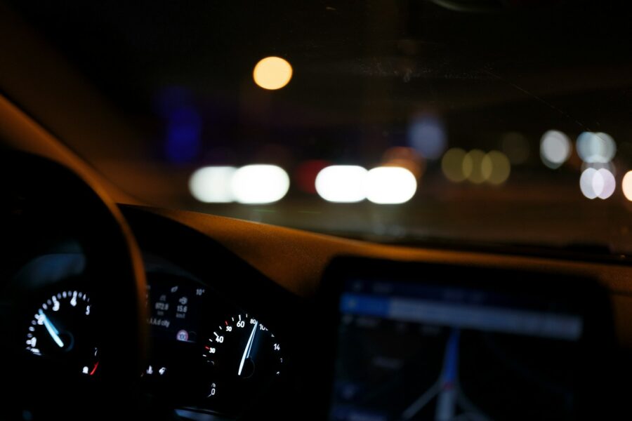 Modern car dashboard