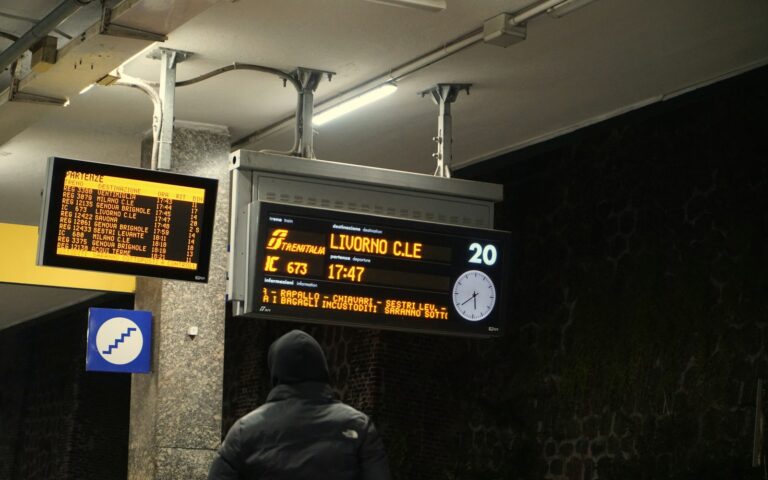 Train station departure