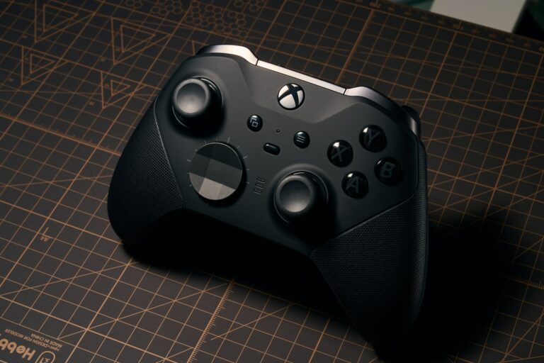 Gaming controller close-up
