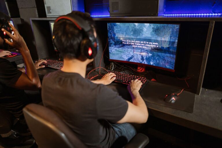 Gamer desk monitor