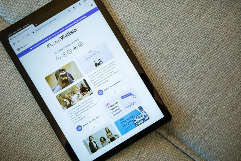 Tablet web browsing